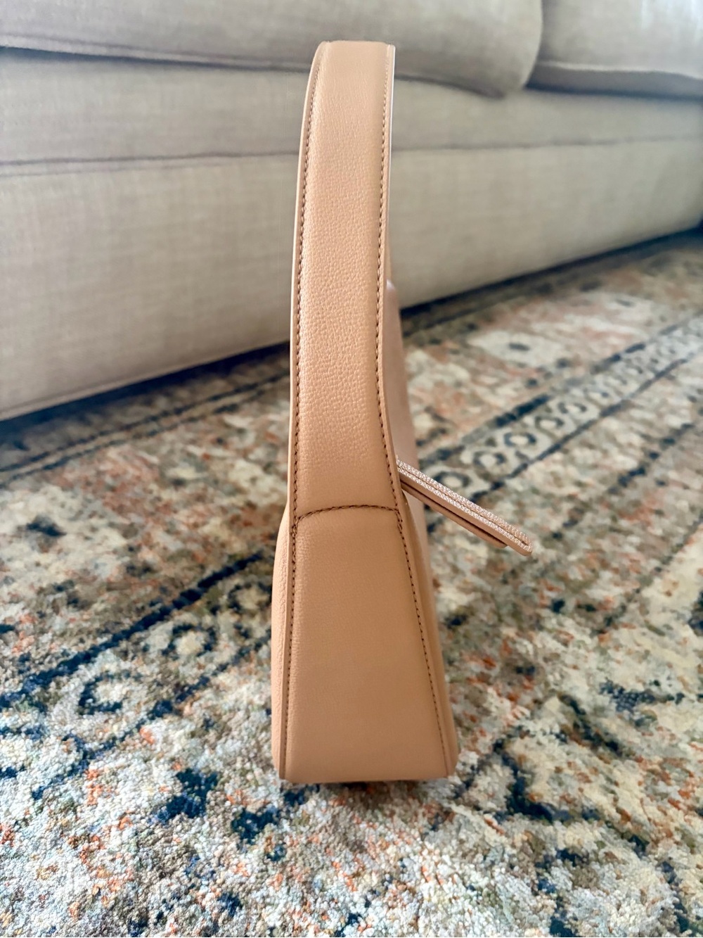 TOMMY HILFIGER Solid Beige Pu Hand Bag - Picture 6 of 10